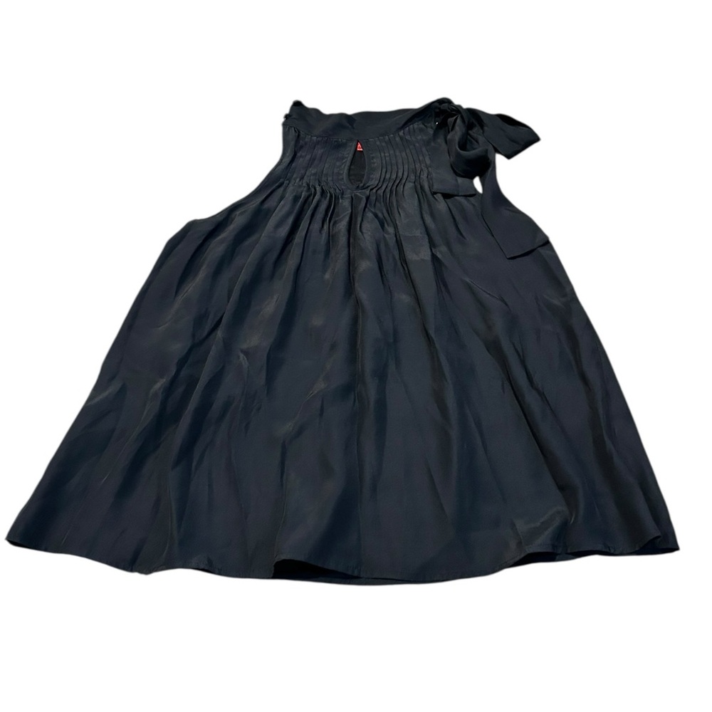 5/48 black silk blouse